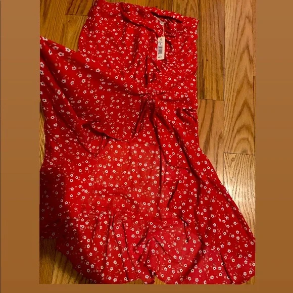 Max Studio Floral Ruched MIDI Skirt - Picture 2 of 5